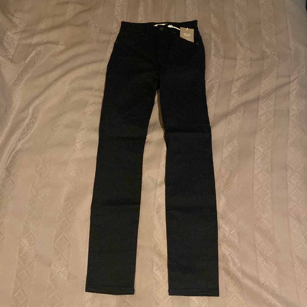 Madewell curvy high rise skinny jeans in carbondale wash Size 23 Black